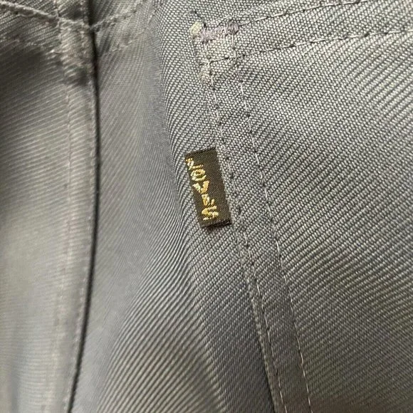 Vintage Levis 10517 Blue Polyester Dacron Stay Press Pants 32 /33 - Picture 5 of 7